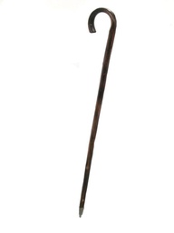 [V4202030000] Bastone rustico scuro c/punta ferro cm 13