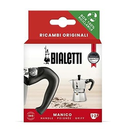 [20010007] Bialetti Ricambi, Include 1 Manico Con Spinotto, Compatibile Con Moka Express E Elettrika (1/2 Tazze)