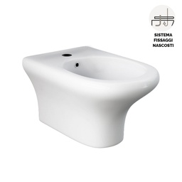[DFLEX-181-N312-R] Bidet Sospeso Compact/Ninfea Fissaggio Nascosto