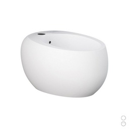 [DFLEX-182-P312-RBM] Bidet sospeso Cloud con fissaggio nascosto e rubinetto bianco opaco