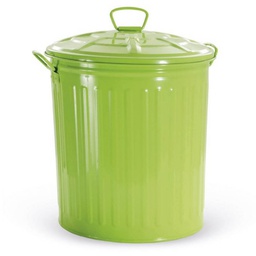 [1939865] Bidone per rifiuti con Coperchio trendy verde h 41
