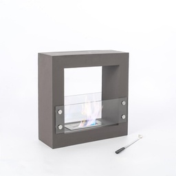 [FP/037/GR] Biocamino design  da terra bioetanolo grigio cromo cm 60 x 2 h 60