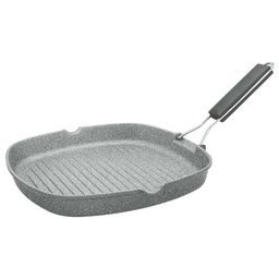 [1925854] Bistecchiera Grill con manico pieghevole 28 x 28 centimetri Linea Mythos Tognana
