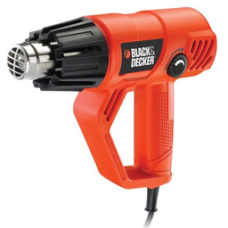 [2002195] Black &amp; Decker KX2001K pistola termica Pistola ad aria calda 500 l/min 600 °C 2000 W Nero, Arancione