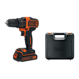 [2002187] Black+Decker Trapano avvitatore a batteria litio 18 V con valigetta