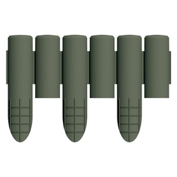 [DFL6125180] Bordura X Aiuola Blok Bamapp Muschio Cm 38,5 H.Cm 26-15 Cf=Pz 6