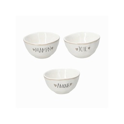 [19907380] Bowl 560 Cc Amour Stoneware Bianco
