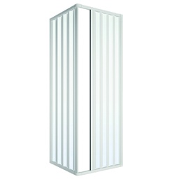 [DFLEX-100-T2-70] Box Doccia 2 Lati Soffietto Riducibile Modello Loris Lux
