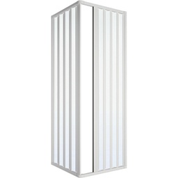 [DFLEX-100-T2-80120] Box Doccia 2 Lati Soffietto Riducibile Modello Loris Lux