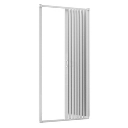 [DFLEX-100-SP1-100] Box doccia a nicchia con soffietto - Mod. Luca Linea Plissé cm 100