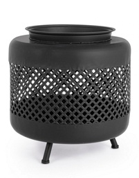 [B0782415] Braciere arredo giardino metallo nero Efesto