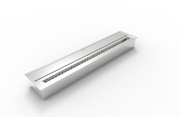 [8056157804208] Bruciatore per camino a bioetanolo in acciaio inox 7 lt 91,5x18,7xh9,5 cm