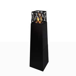 [8056157805892] Camino a Bioetanolo da Giardino per Esterno Vulcano Nero 40x40x145