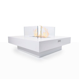 [8056157805984] Camino a Bioetanolo da Terra per Interno Esterno Panarea Bianco 70x70x35