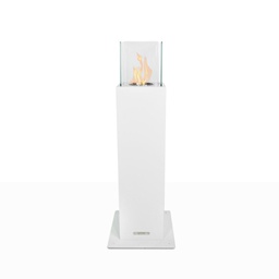 [8056157806271] Camino a bioetanolo da giardino per esterno Capri 110 Bianco - Divina Fire