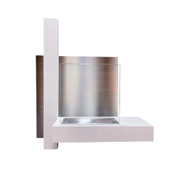 [8056157805144] Camino a bioetanolo da parete VIENNA Bianco L65 x H75 x P23
