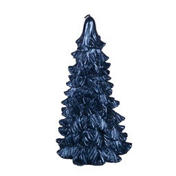 [V6107100000] Candela albero ottanio brillante cmø12h25