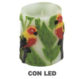 [V5507580000] Candela led pappagallo cmø8h10