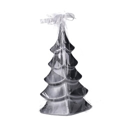[V5512160000] Candela paraffina albero grigio cm8h22,5