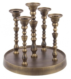 [B0186230] Candelabro Kylie 5F Brunito C-Base