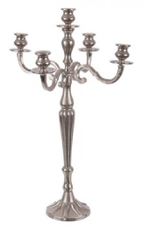 [B0186233] Candelabro Laryn 5Fuochi Argento H70
