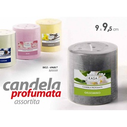 [GIC696817] 6x Candele profumate assortite diam cm 9 x 9.5 h
