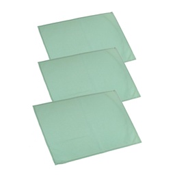 [V7908350000] Canovaccio set 3 pezzi juliette verde acqua cm 50x70