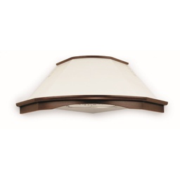 [ART894670] Cappa cucina angolo rustica BELLA con cornice in legno cm 103