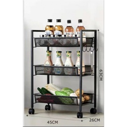 [GIC812613] Carrello industrial ruote per cucina cm 45 x 27 x 63 h