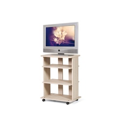 [A10527] Carrello porta Tv Olmo 3 ripiani c-rotelle Cm 60x45xH 81