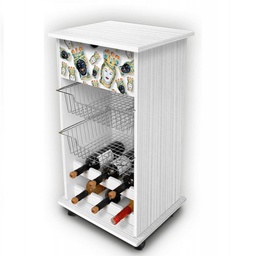 [L89844] Carrello portafrutta da cucina Mori Siciliani 40x45x85h cm