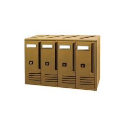 [CAP21759] Cassetta Postale 4 Posti Bronzo