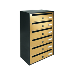 [CAP56871] Cassetta Postale 6 Posti Oro