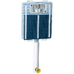 [DFLEX-132-T2000] Cassetta ad incasso con 2 pulsanti senza placca - 6L - 9L