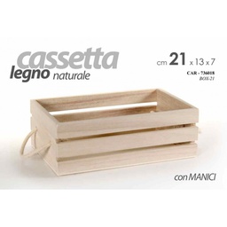 [GIC736018] 32x Cassetta decorativa decoupage centrotavola legno cm 21 x 13 x 7 h