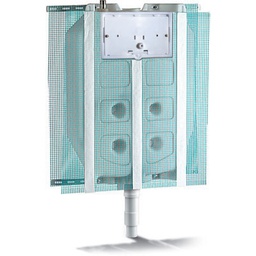 [DFLEX-132-8447] Cassetta incasso pneumatica senza placca - 9 litri