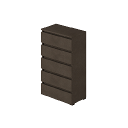 [AZ25796] Cassettiera  Fango in legno nobilitato con 5 cassetti h127x47x40 cm  