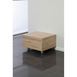 [BR801016] Cassettiera bagno su ruote un cassetto Rovere 58x48x29,5 cm