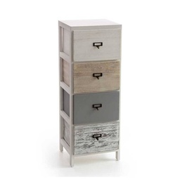 [GIC802461] Cassettiera moderna multiuso bagno cucina anticata cm 30 x 24 x 79 h