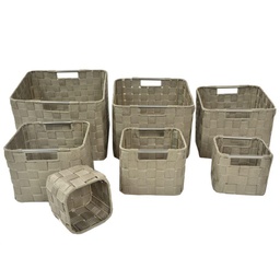 [V23153100CR] Cassetto poliestere tortora 1-7 cm 30x30h20