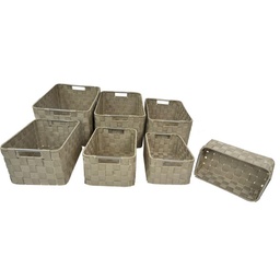 [V23153200CR] Cassetto poliestere tortora 1-7 cm 38x28h21