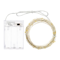 [20038354] Catena 10m 100 micro led colore bianco caldo