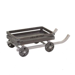 [V5032960000] Cesta carretto legno naturale rettangolare cm 48/70x38
