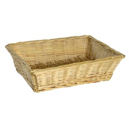 [V1605930000] Cesta espositore vimini naturale rettangolare cm 41x31xh13