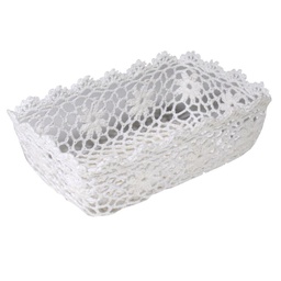 [V1721960000] Cestina pizzo rettangolare cm32x21h7