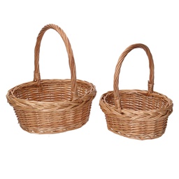 [V2100050000] Cestino vimini 1-2 naturale ovale 17x20h8/21