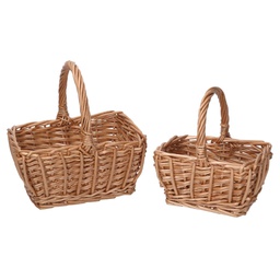 [V2109610000] Cestino vimini 1-2 naturale rettangolare mini cm 16x12h8/18