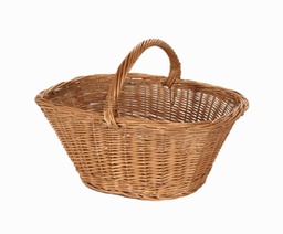 [V2007580000] Cesto vimini europeo giovanni 1^ ovale cm 37x24h17/30