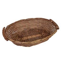 [V9376250000] Cesto vimini naturale ovale cm58x42h14
