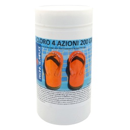 [DFLEX-244-L1215-10] Cloro 4 Azioni In Pastiglie Da 200Gr Per Piscine